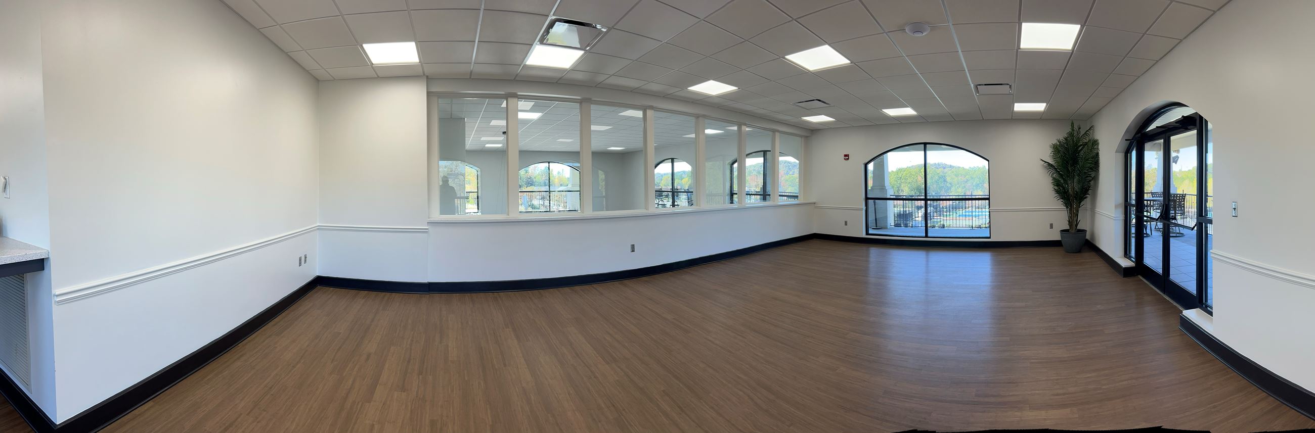 Wide Angle Image of Multipurpose Room at Racquet Club