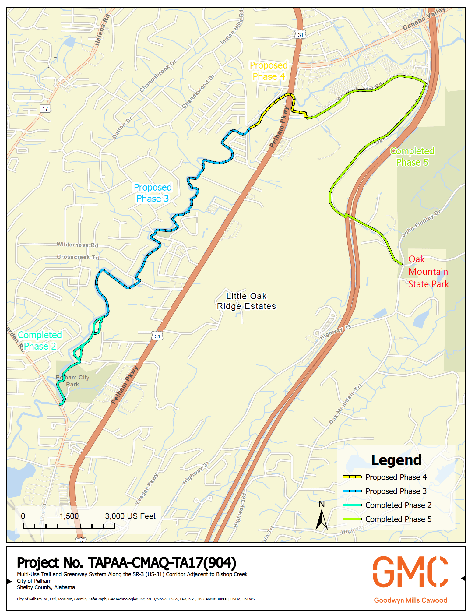 Pelham Greenway Trail Alignment