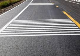 Rumble strips on roadway